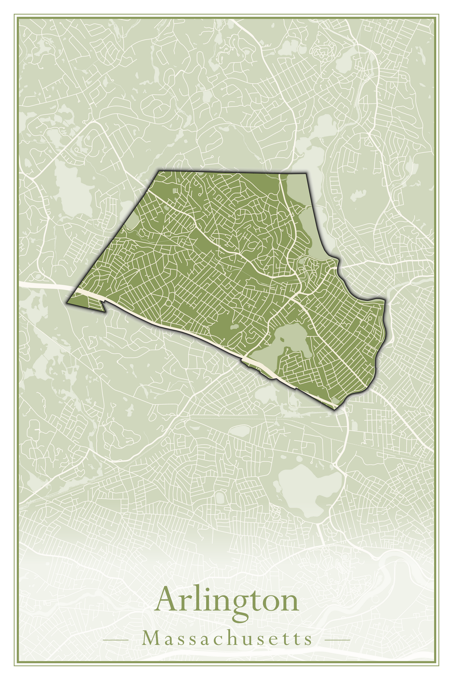 Massachusetts Towns - Street Map (Andover - Ashburnham)