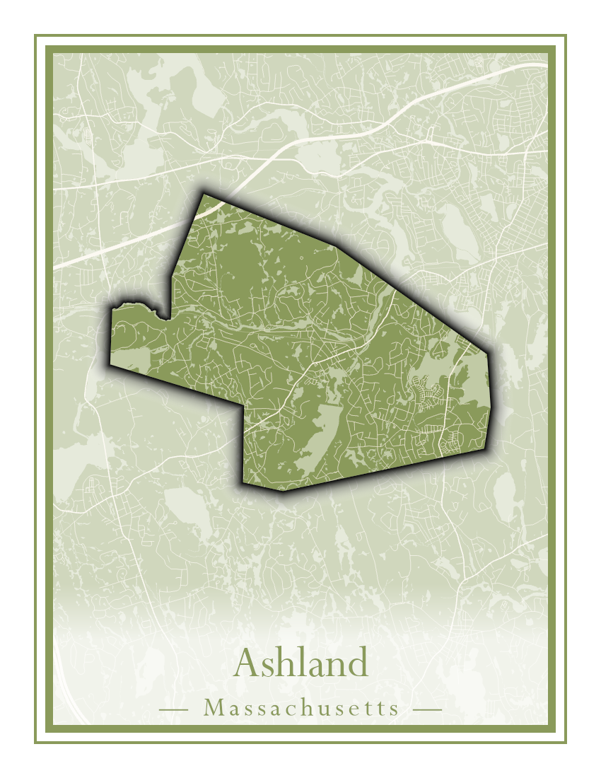 Massachusetts Towns - Street Map (Ashby - Athol)