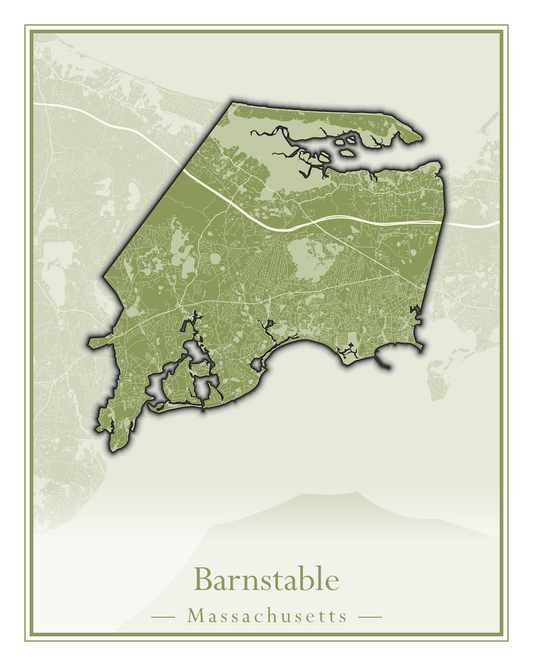 Massachusetts Towns - Street Map (Barnstable - Bedford)