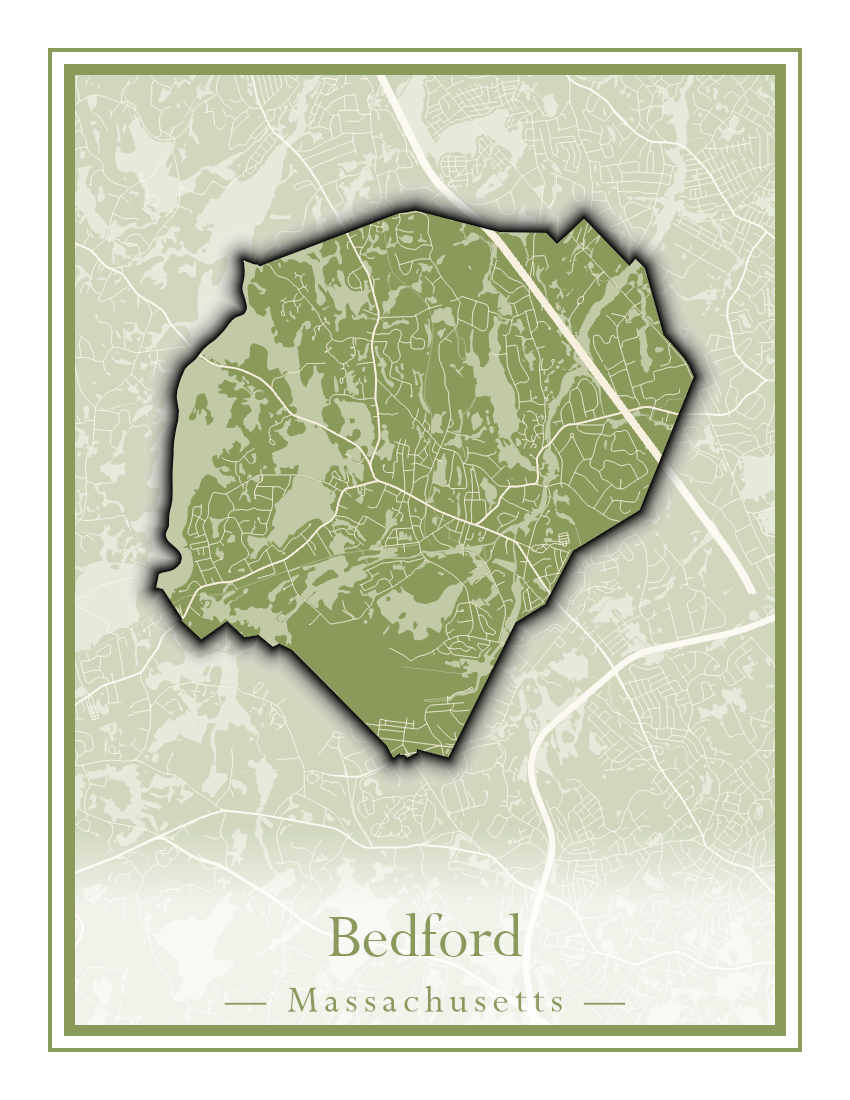 Massachusetts Towns - Street Map (Barnstable - Bedford)