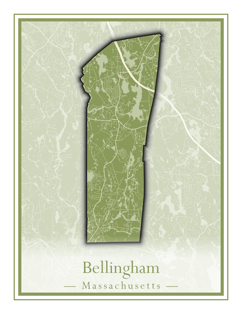 Massachusetts Towns - Street Map (Belchertown - Berkley)