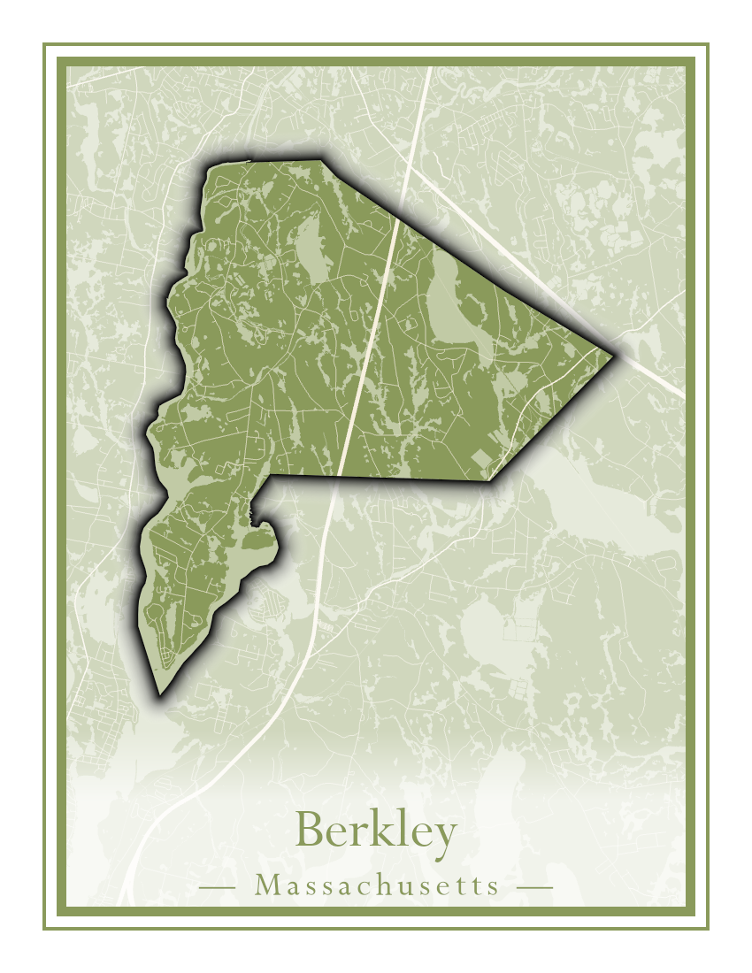 Massachusetts Towns - Street Map (Belchertown - Berkley)