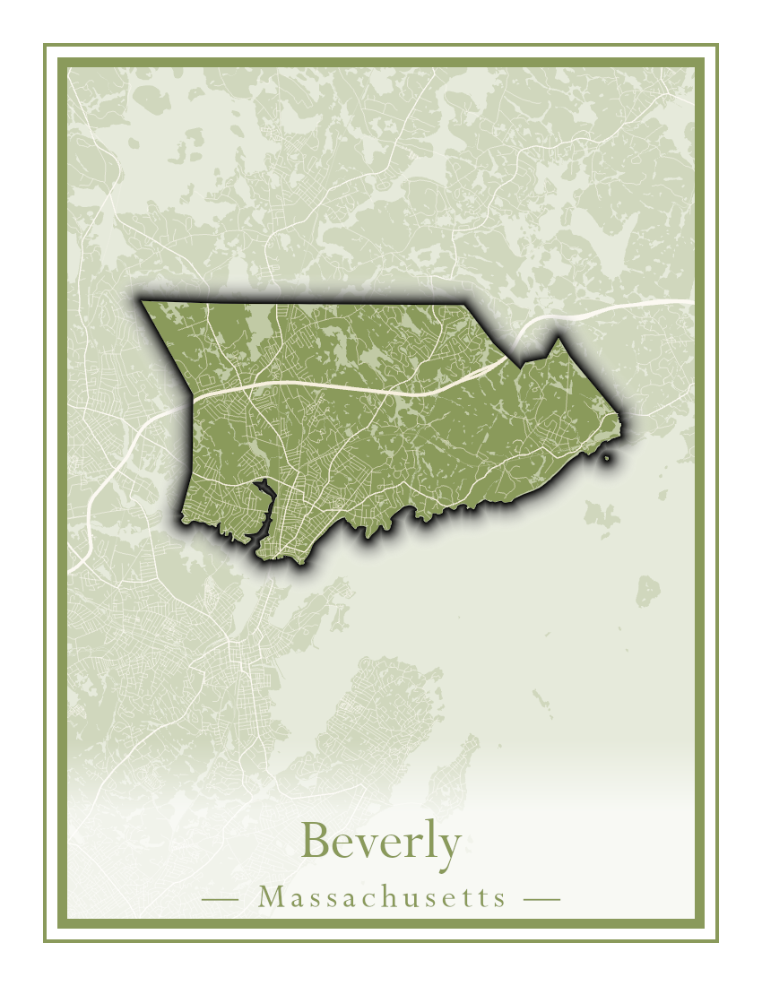 Massachusetts Towns - Street Map (Berlin - Billerica)