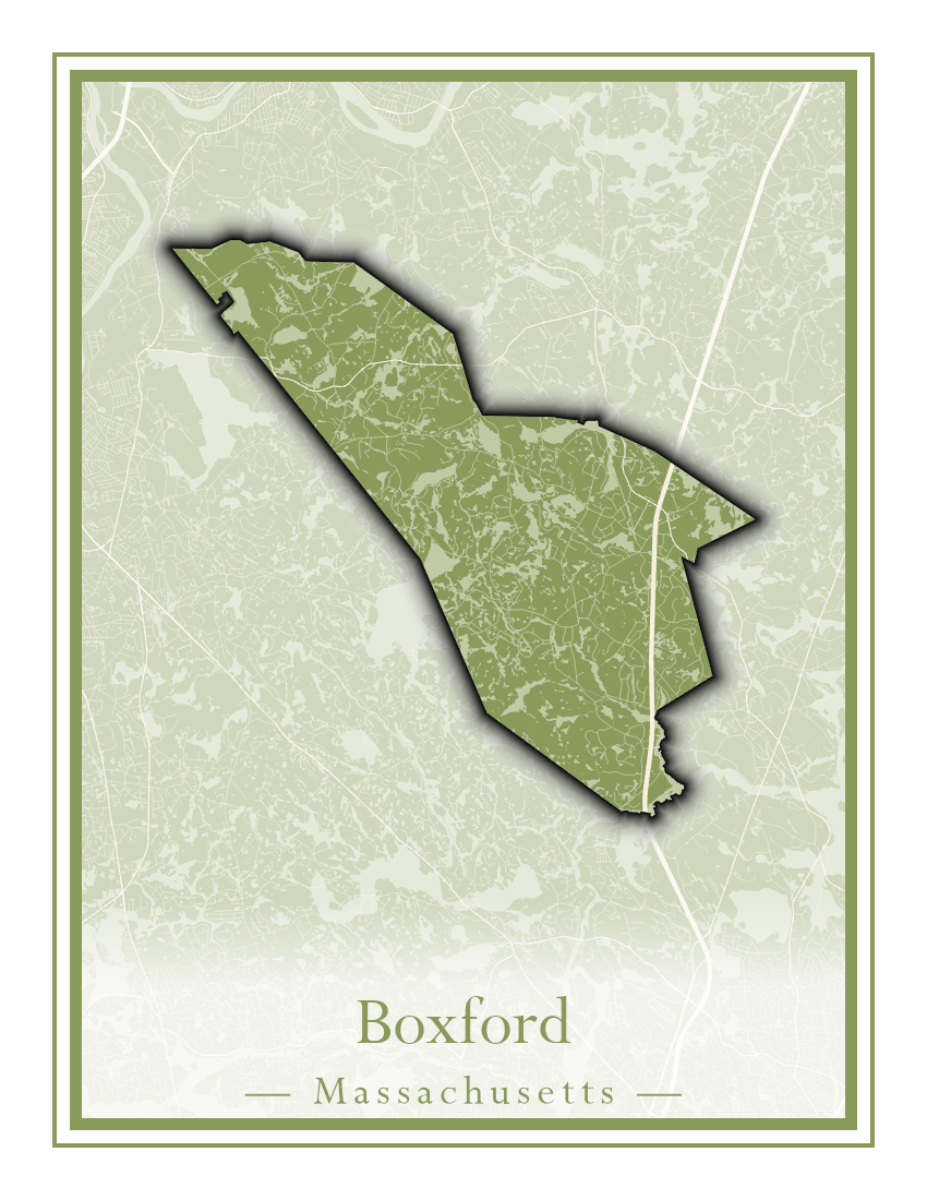 Massachusetts Towns - Street Map (Bourne - Boylston)