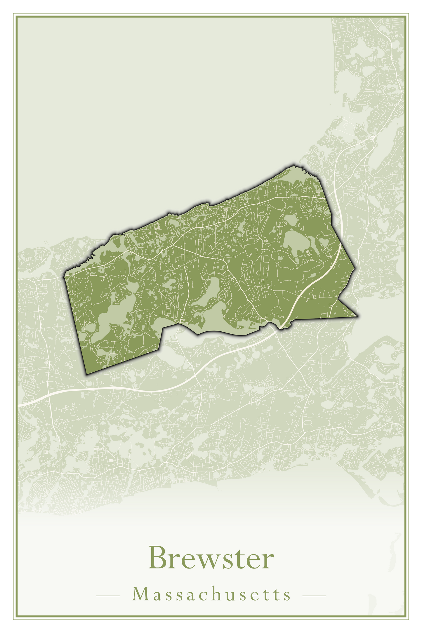 Massachusetts Towns - Street Map (Braintree - Brimfield)