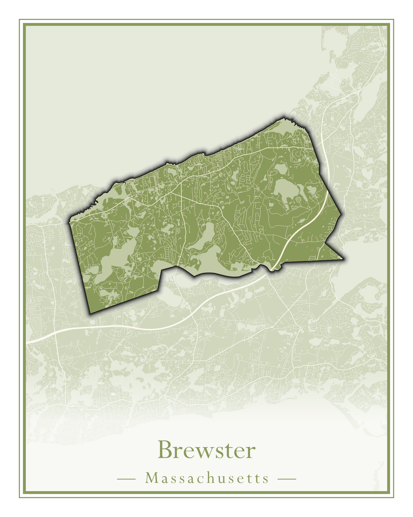 Massachusetts Towns - Street Map (Braintree - Brimfield)