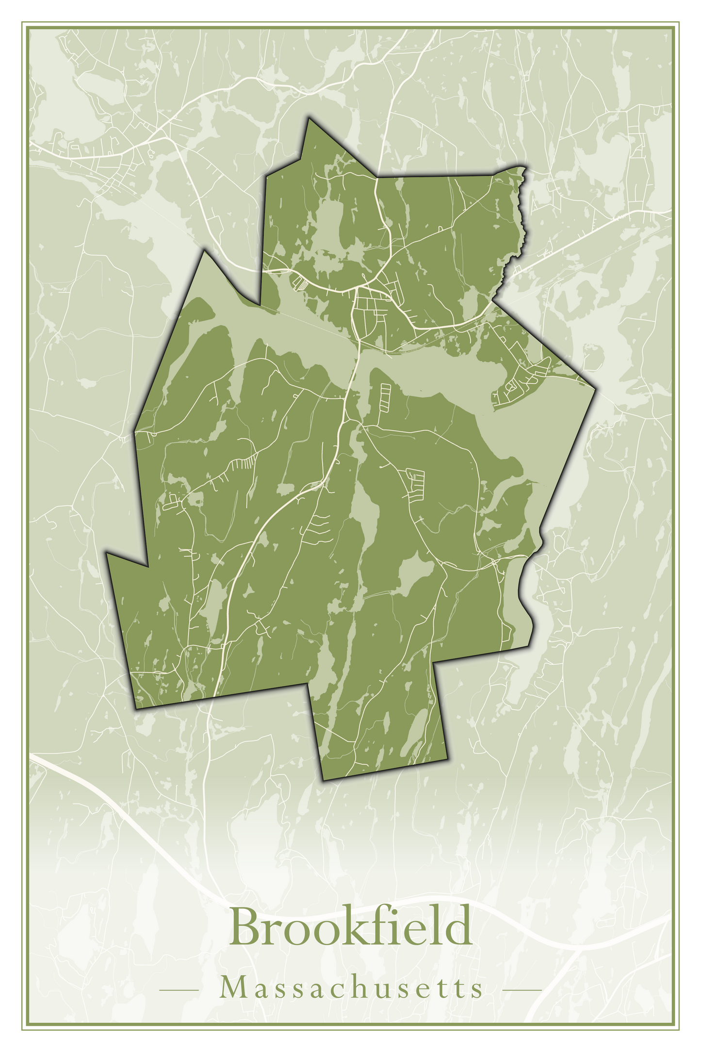 Massachusetts Towns - Street Map (Brockton - Buckland)