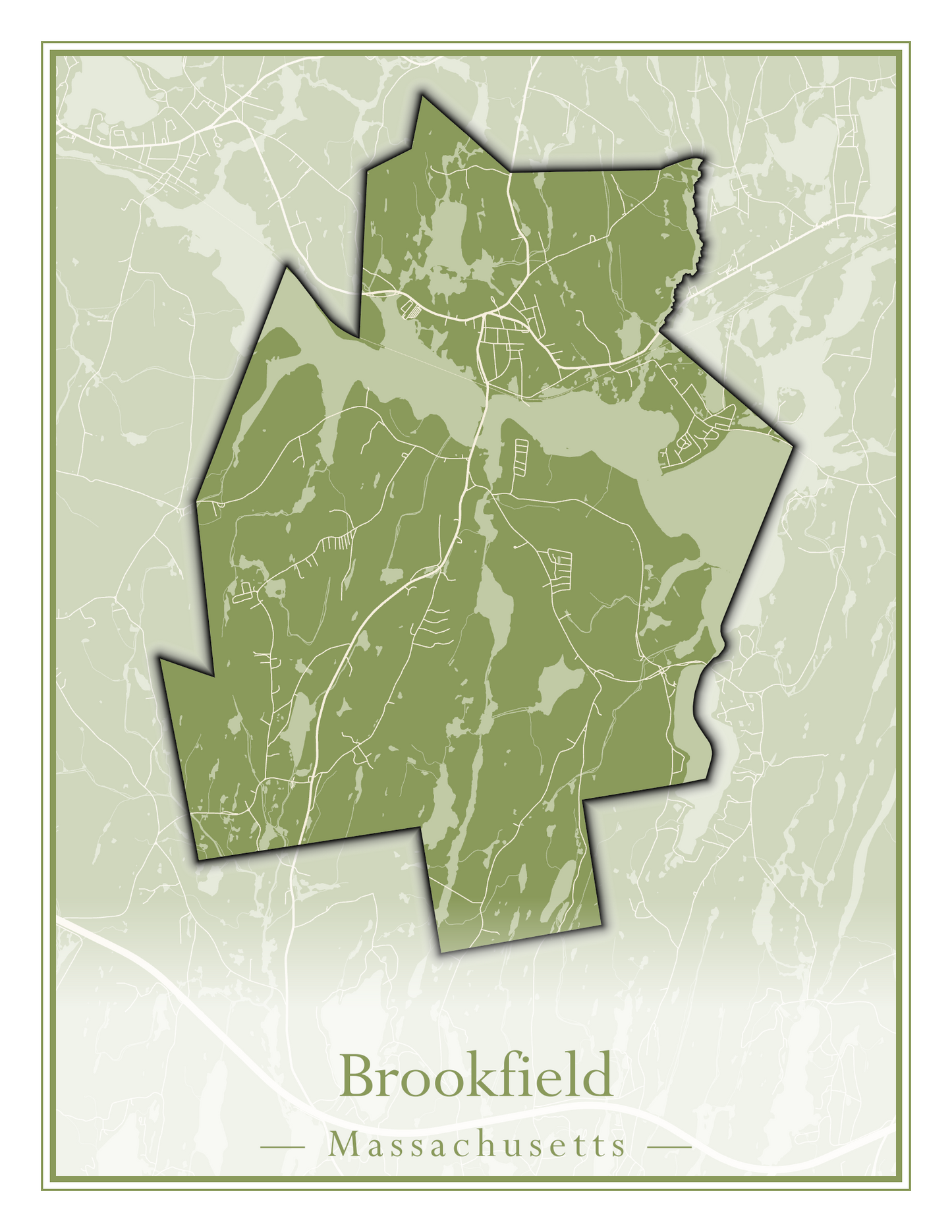 Massachusetts Towns - Street Map (Brockton - Buckland)