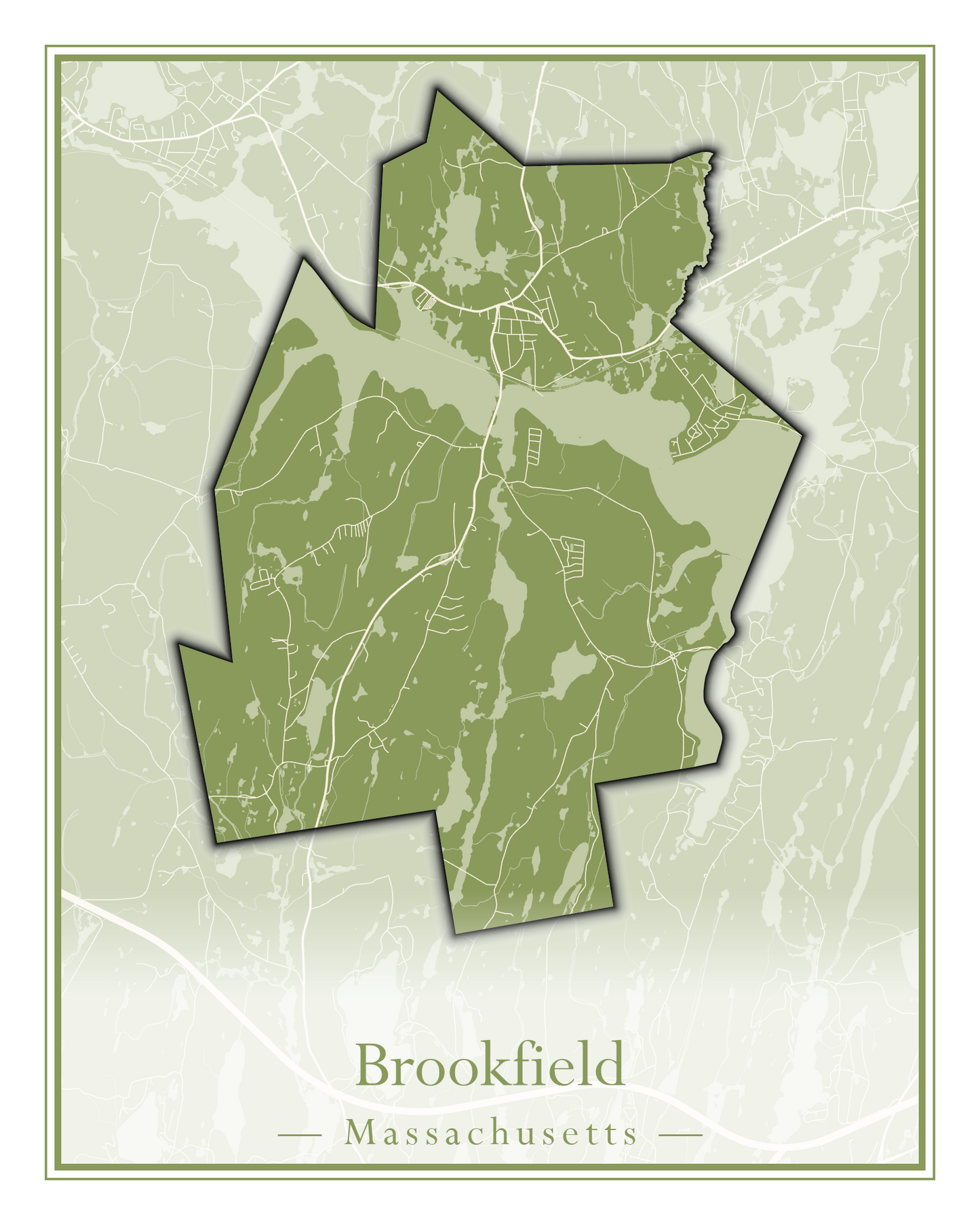 Massachusetts Towns - Street Map (Brockton - Buckland)