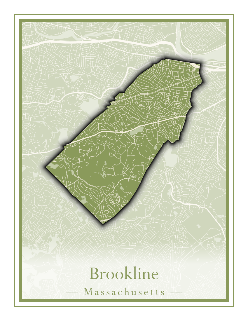 Massachusetts Towns - Street Map (Brockton - Buckland)