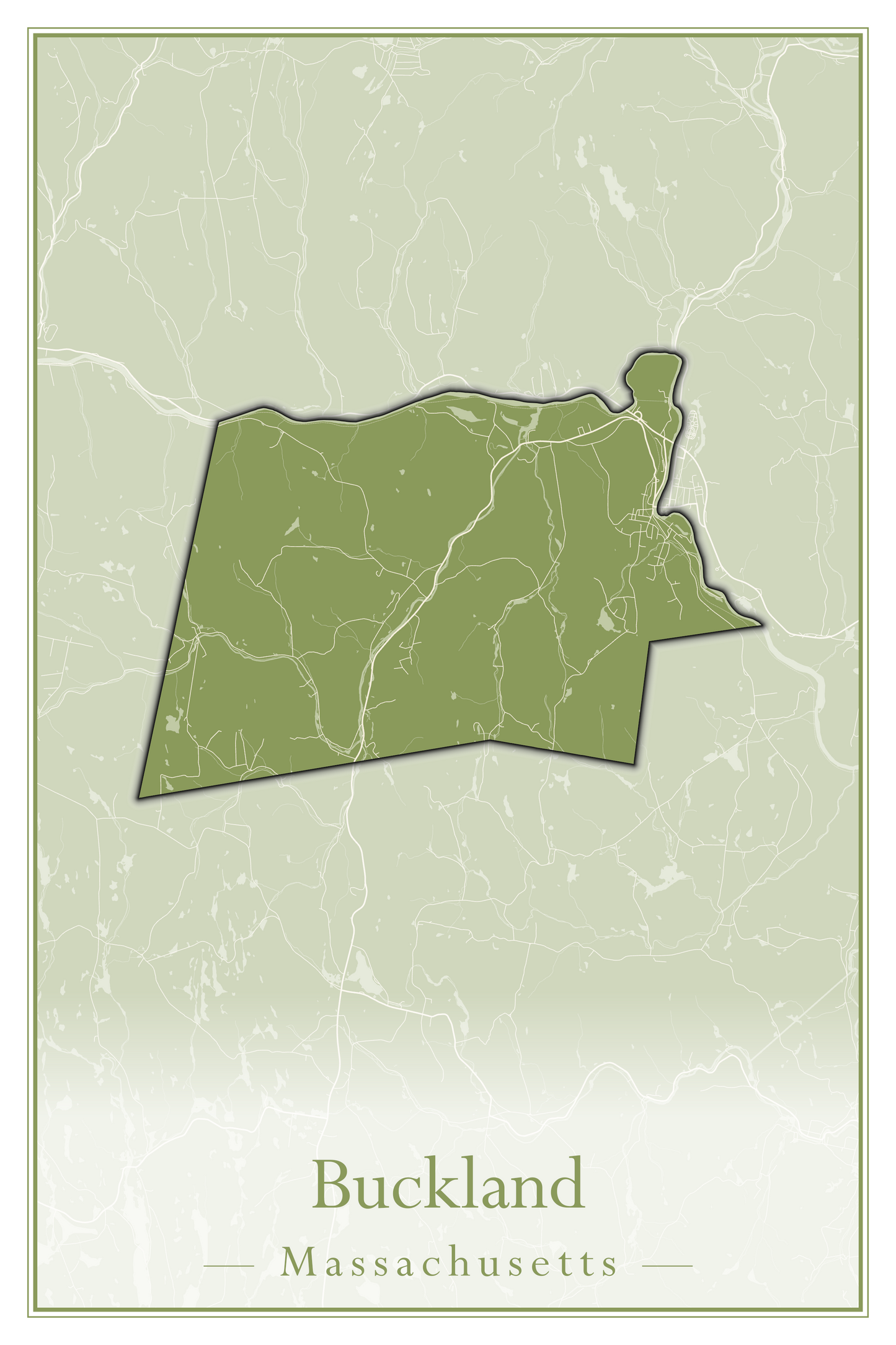 Massachusetts Towns - Street Map (Brockton - Buckland)