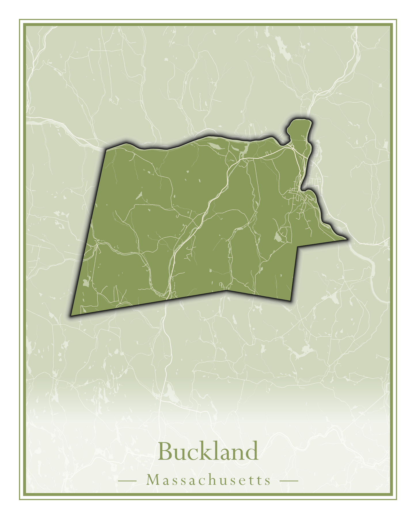 Massachusetts Towns - Street Map (Brockton - Buckland)