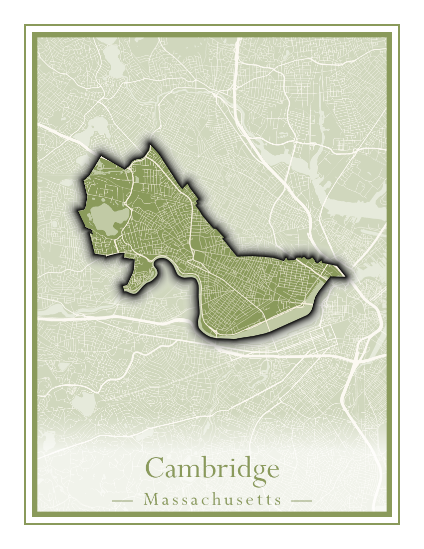 Massachusetts Towns - Street Map (Burlington - Carlisle)