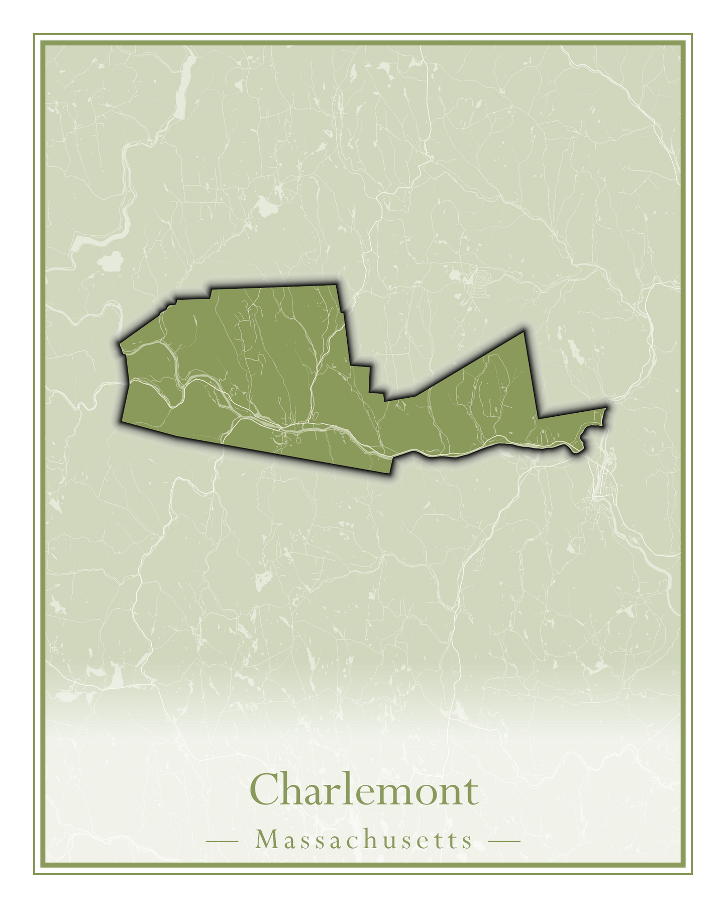 Massachusetts Towns - Street Map (Carver - Chatham)