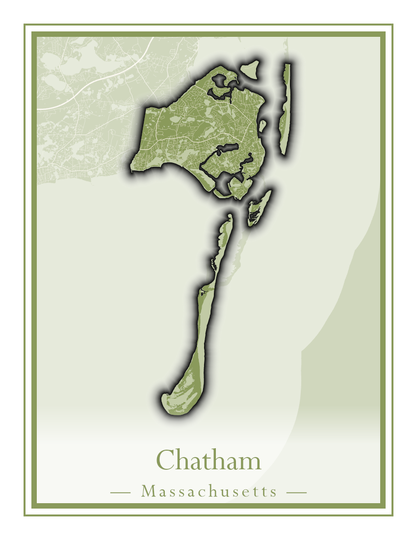 Massachusetts Towns - Street Map (Carver - Chatham)