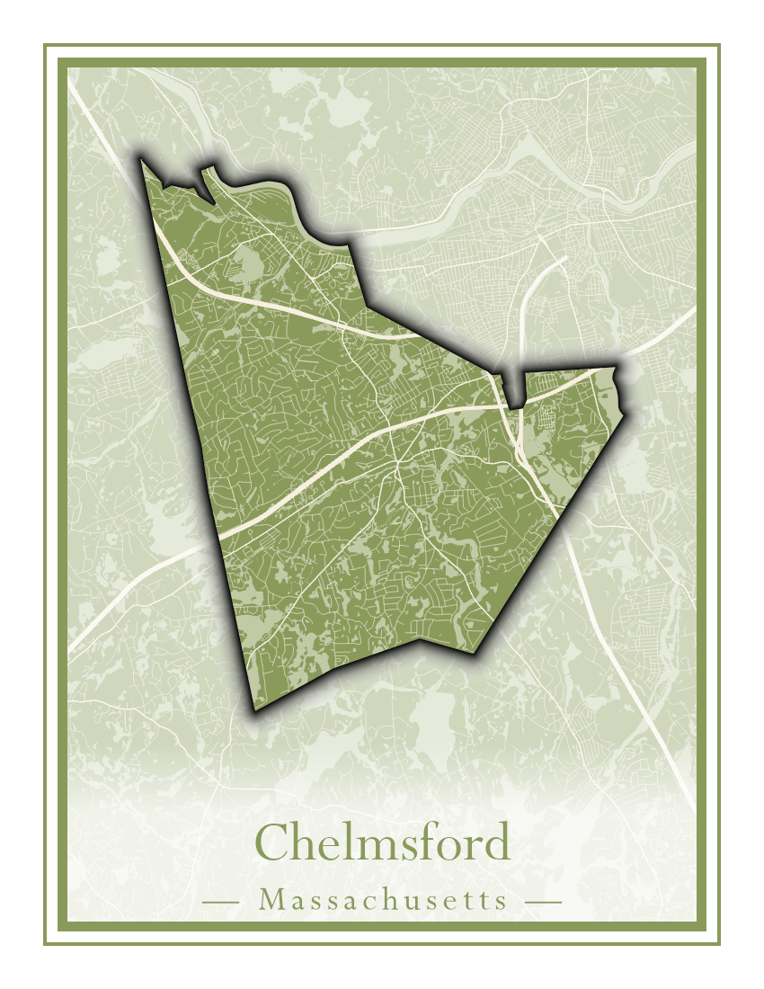 Massachusetts Towns - Street Map (Chelmsford - Chester)