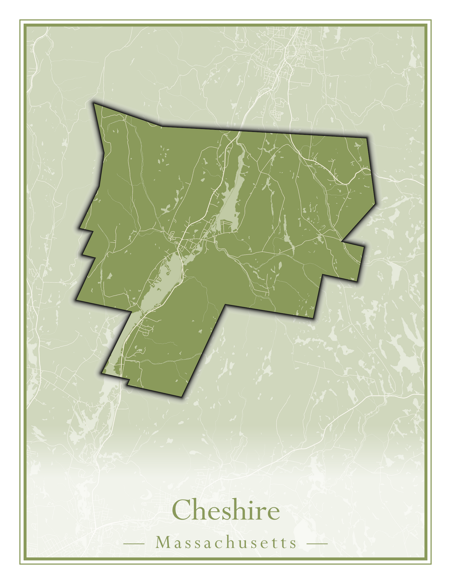 Massachusetts Towns - Street Map (Chelmsford - Chester)