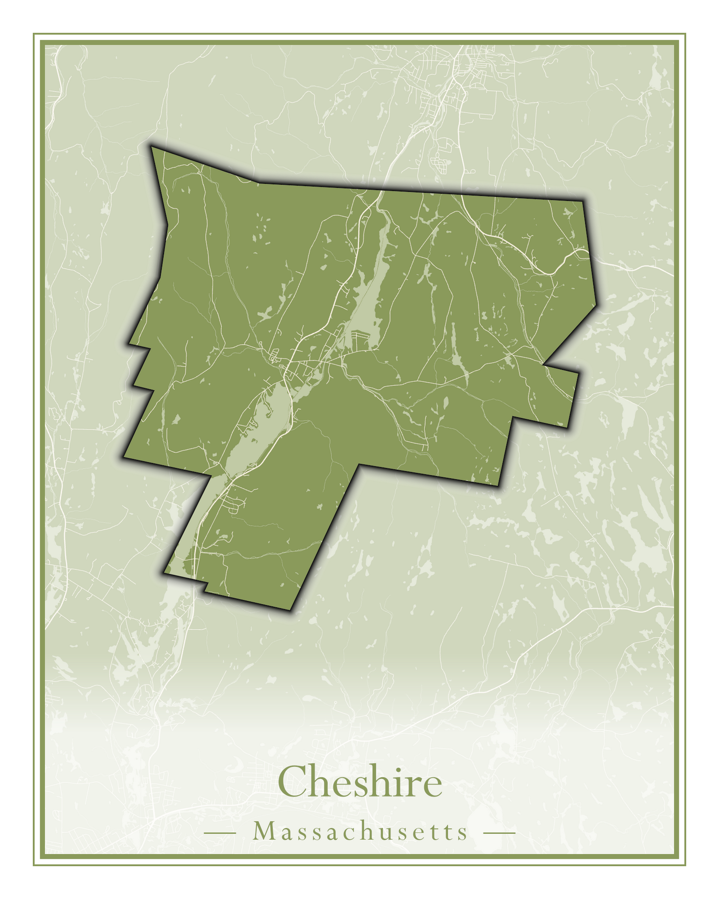 Massachusetts Towns - Street Map (Chelmsford - Chester)