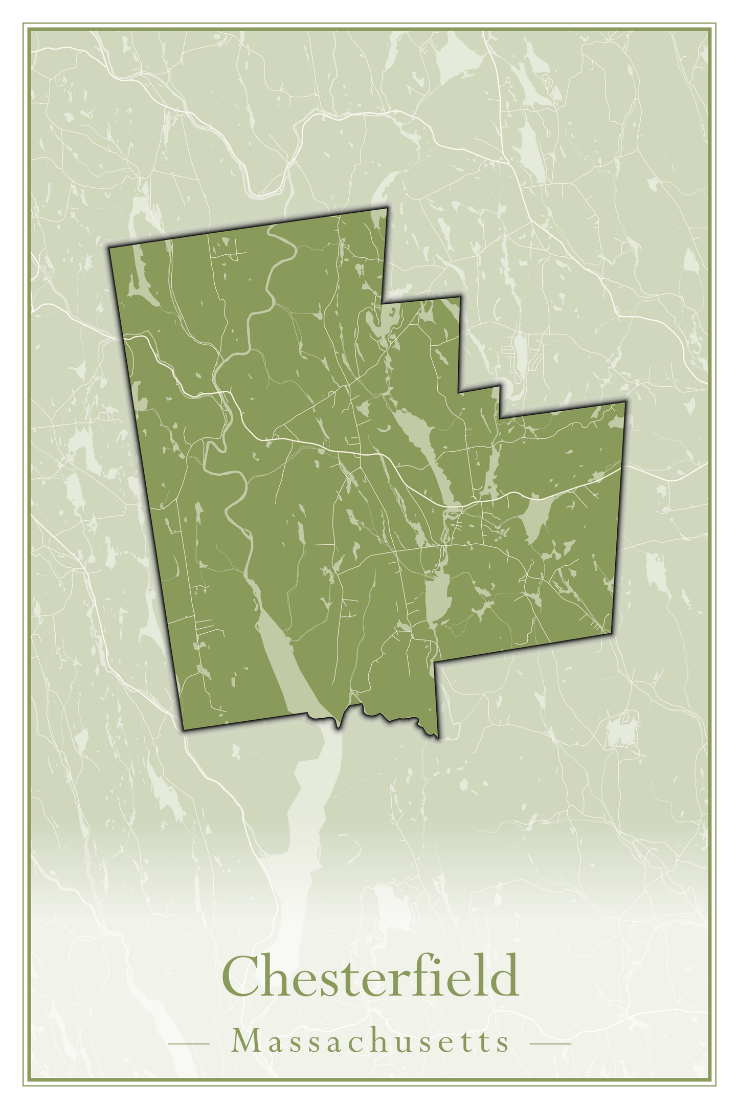 Massachusetts Towns - Street Map (Chesterfield - Clarksburg)