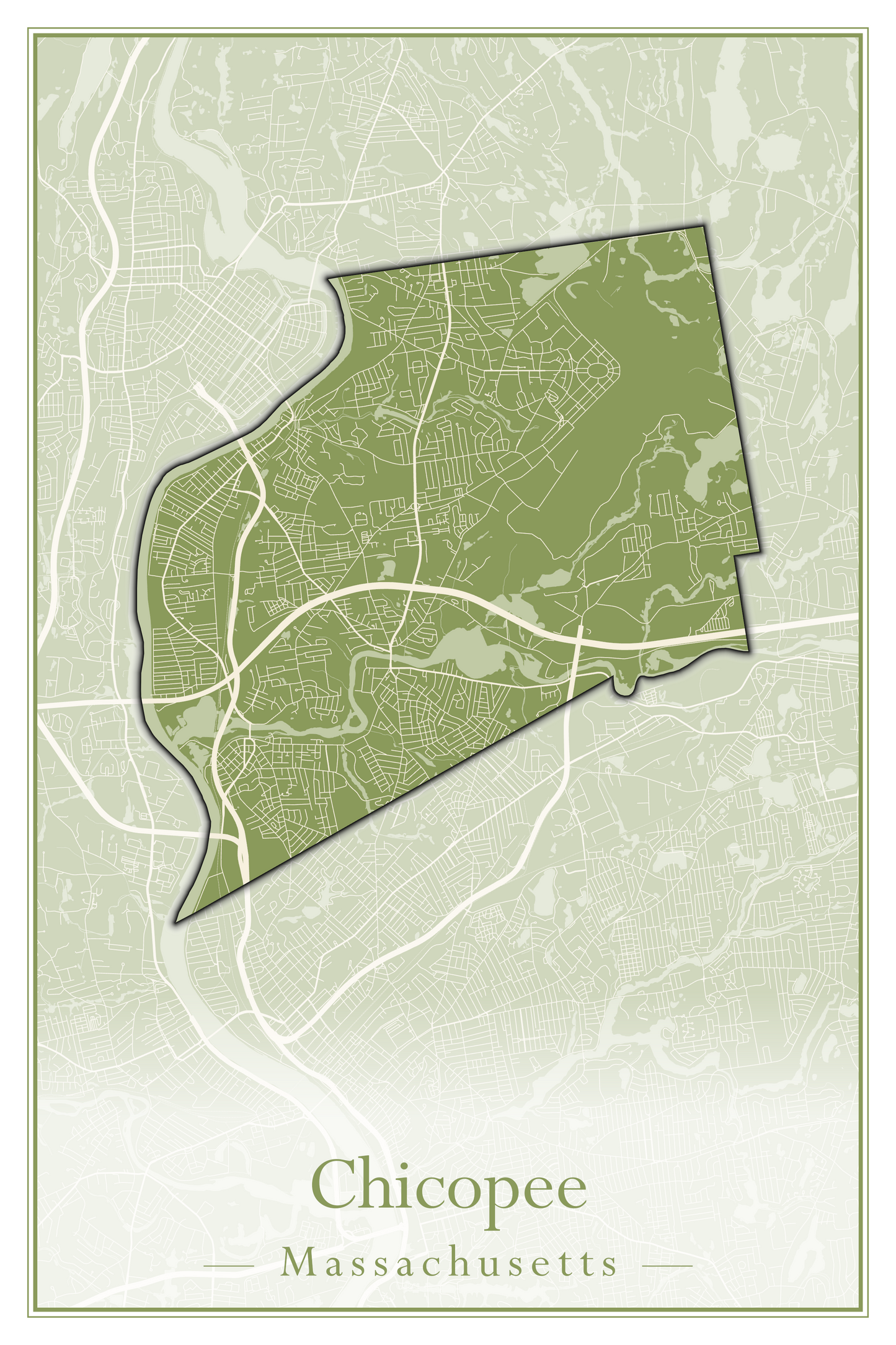 Massachusetts Towns - Street Map (Chesterfield - Clarksburg)