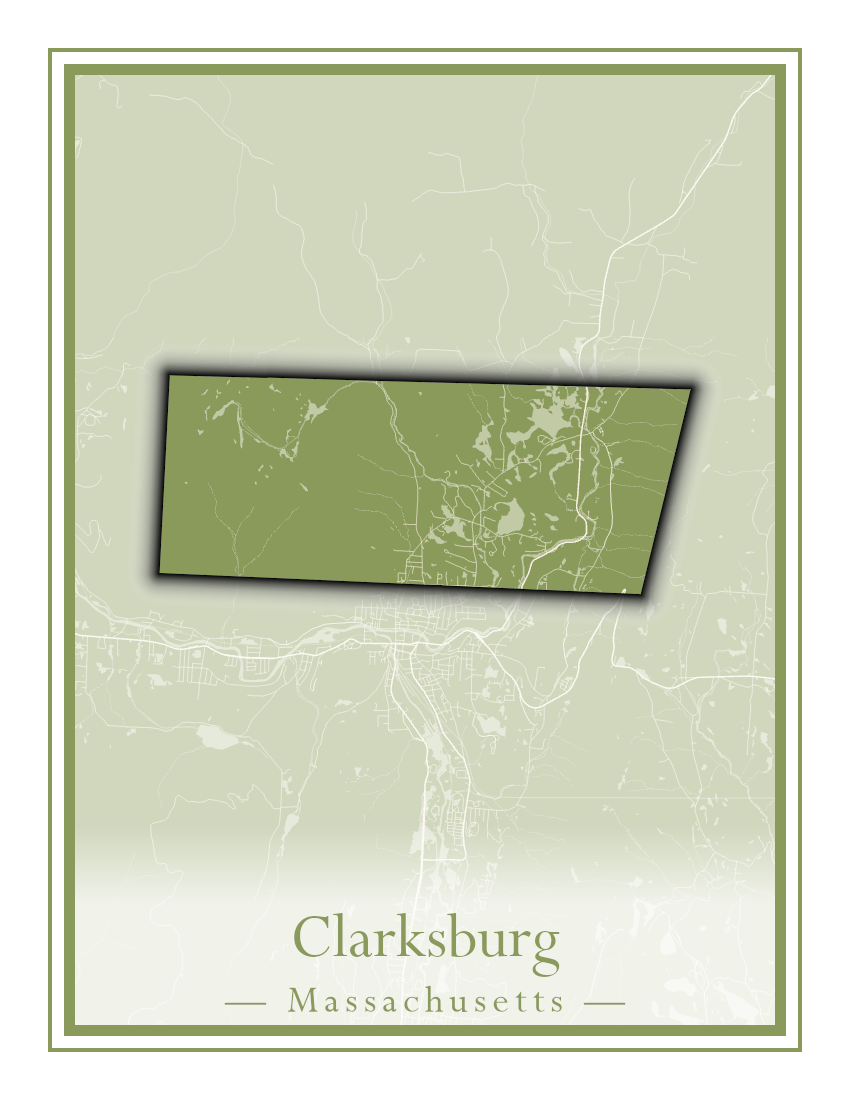 Massachusetts Towns - Street Map (Chesterfield - Clarksburg)