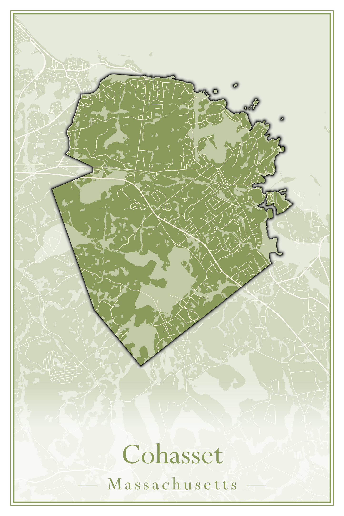 Massachusetts Towns - Street Map (Clinton - Concord)