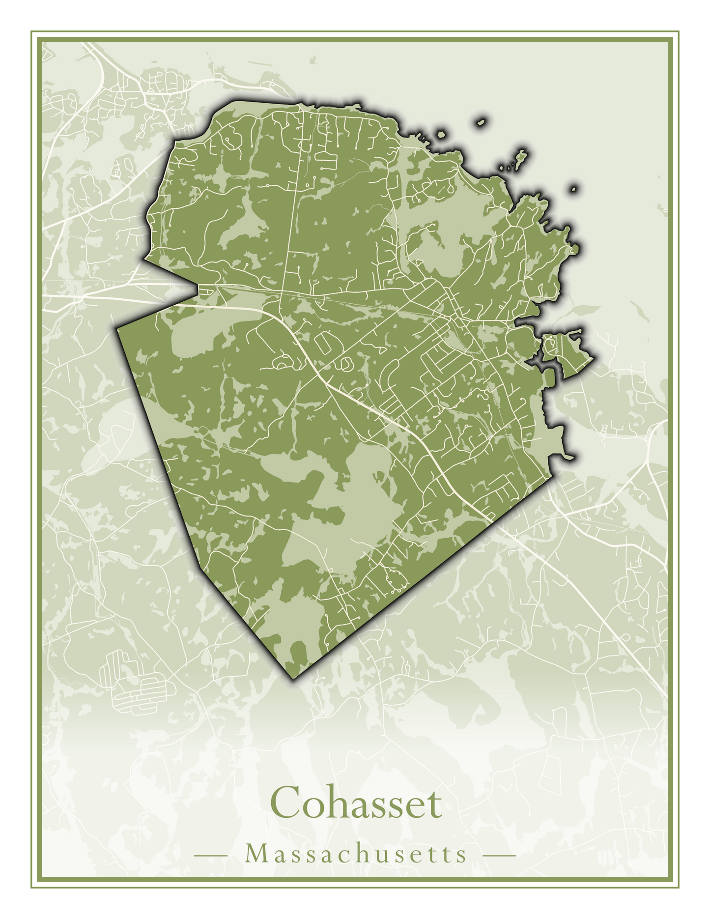 Massachusetts Towns - Street Map (Clinton - Concord)