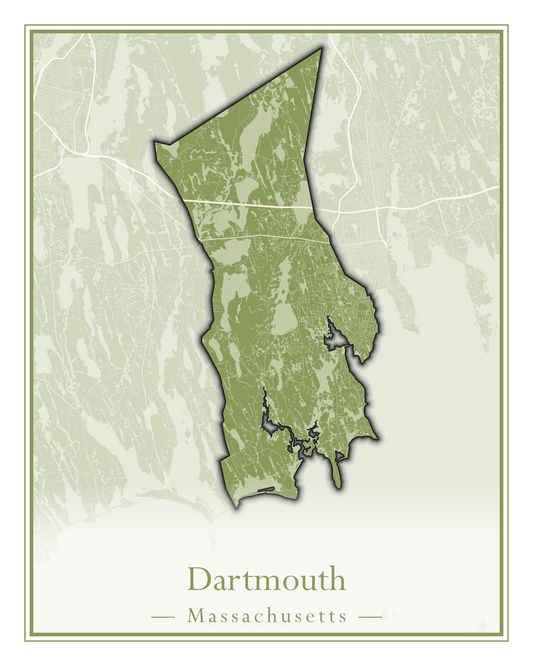 Massachusetts Towns - Street Map (Dartmouth - Dennis)