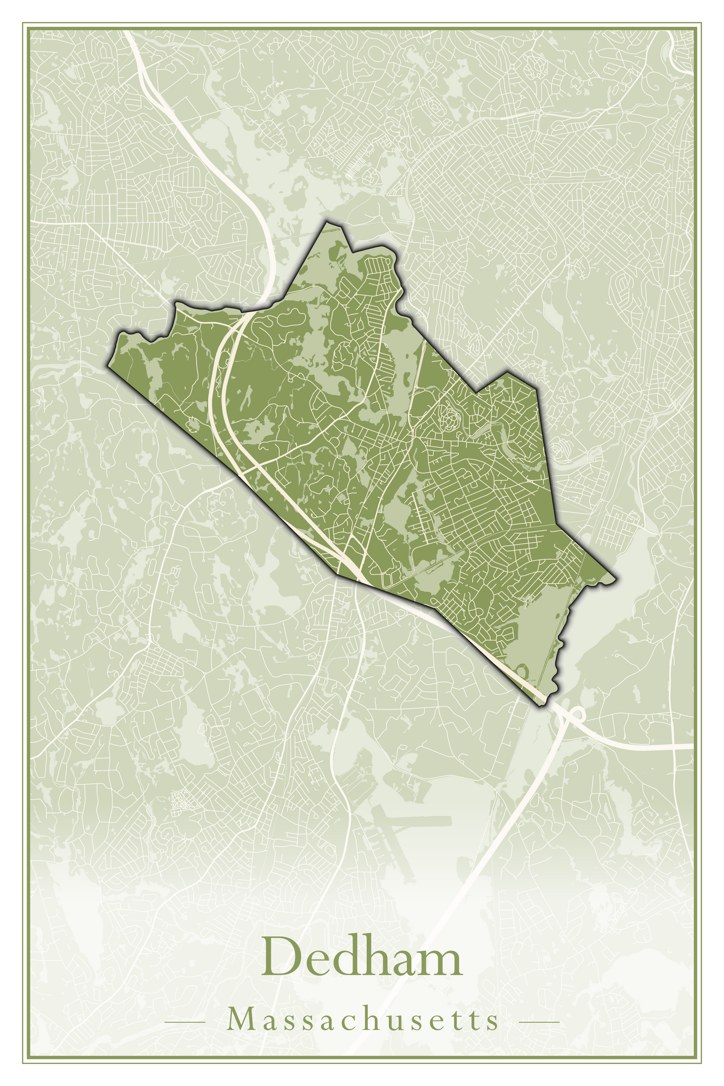 Massachusetts Towns - Street Map (Dartmouth - Dennis)