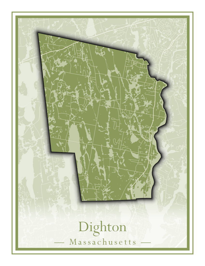 Massachusetts Towns - Street Map (Dighton - Dracut)