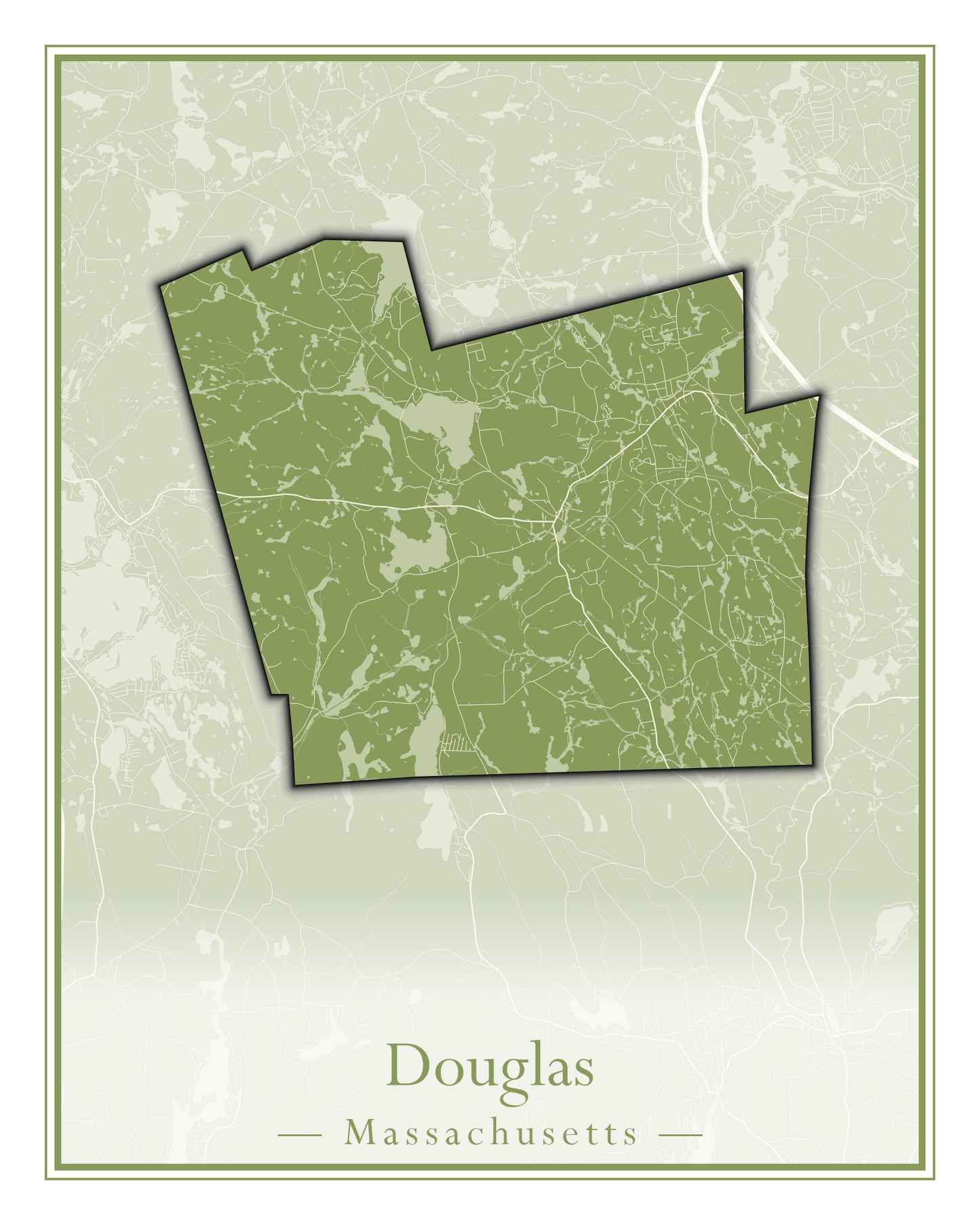 Massachusetts Towns - Street Map (Dighton - Dracut)