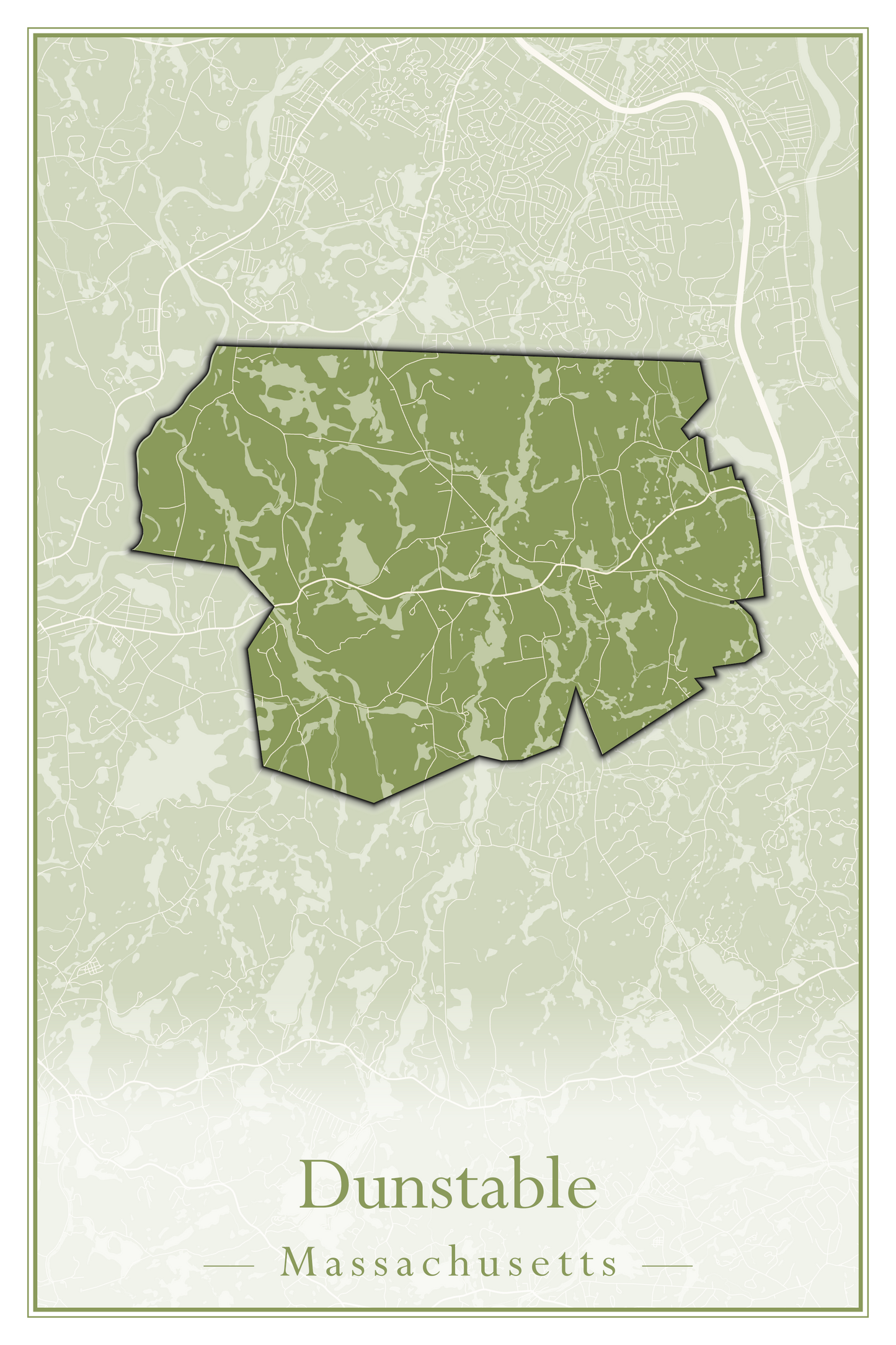 Massachusetts Towns - Street Map (Dudley - East Bridgewater)