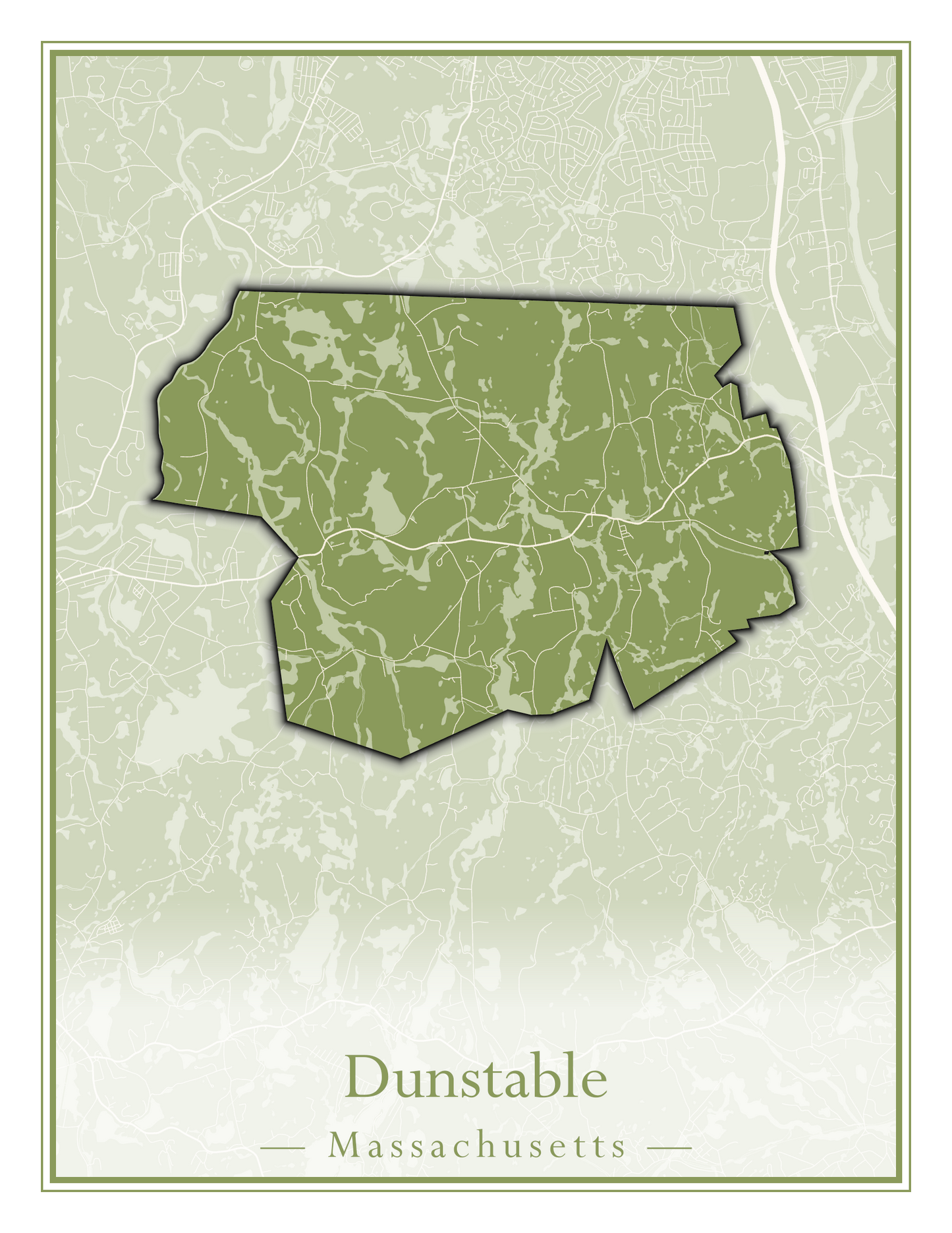 Massachusetts Towns - Street Map (Dudley - East Bridgewater)