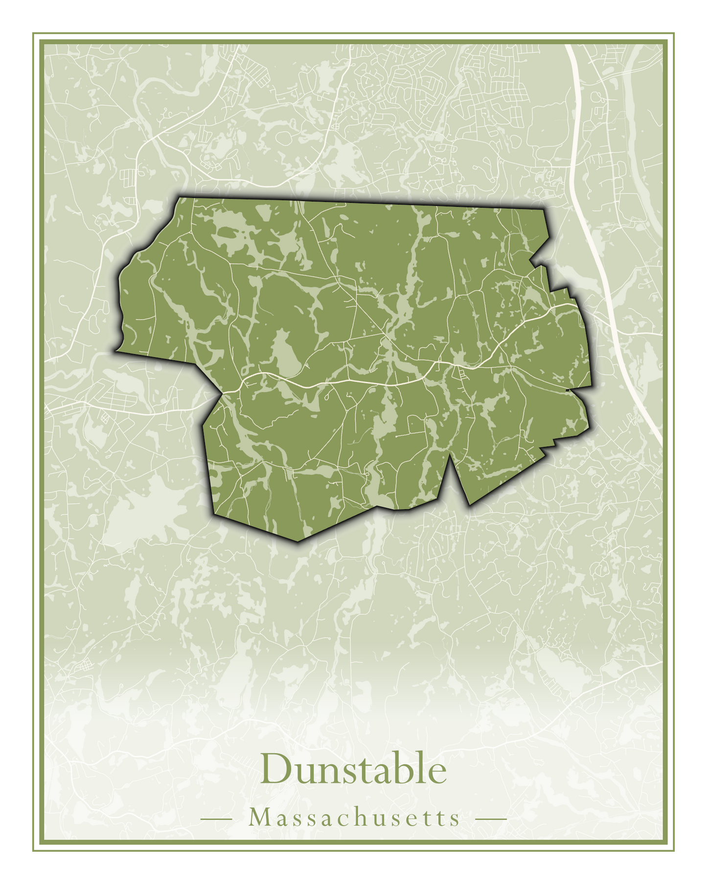 Massachusetts Towns - Street Map (Dudley - East Bridgewater)