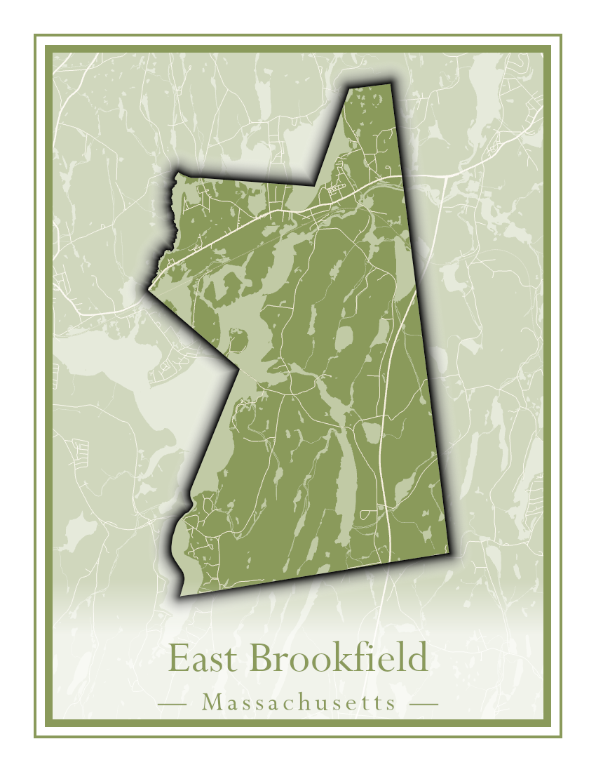 Massachusetts Towns - Street Map (East Brookfield - Easthampton)