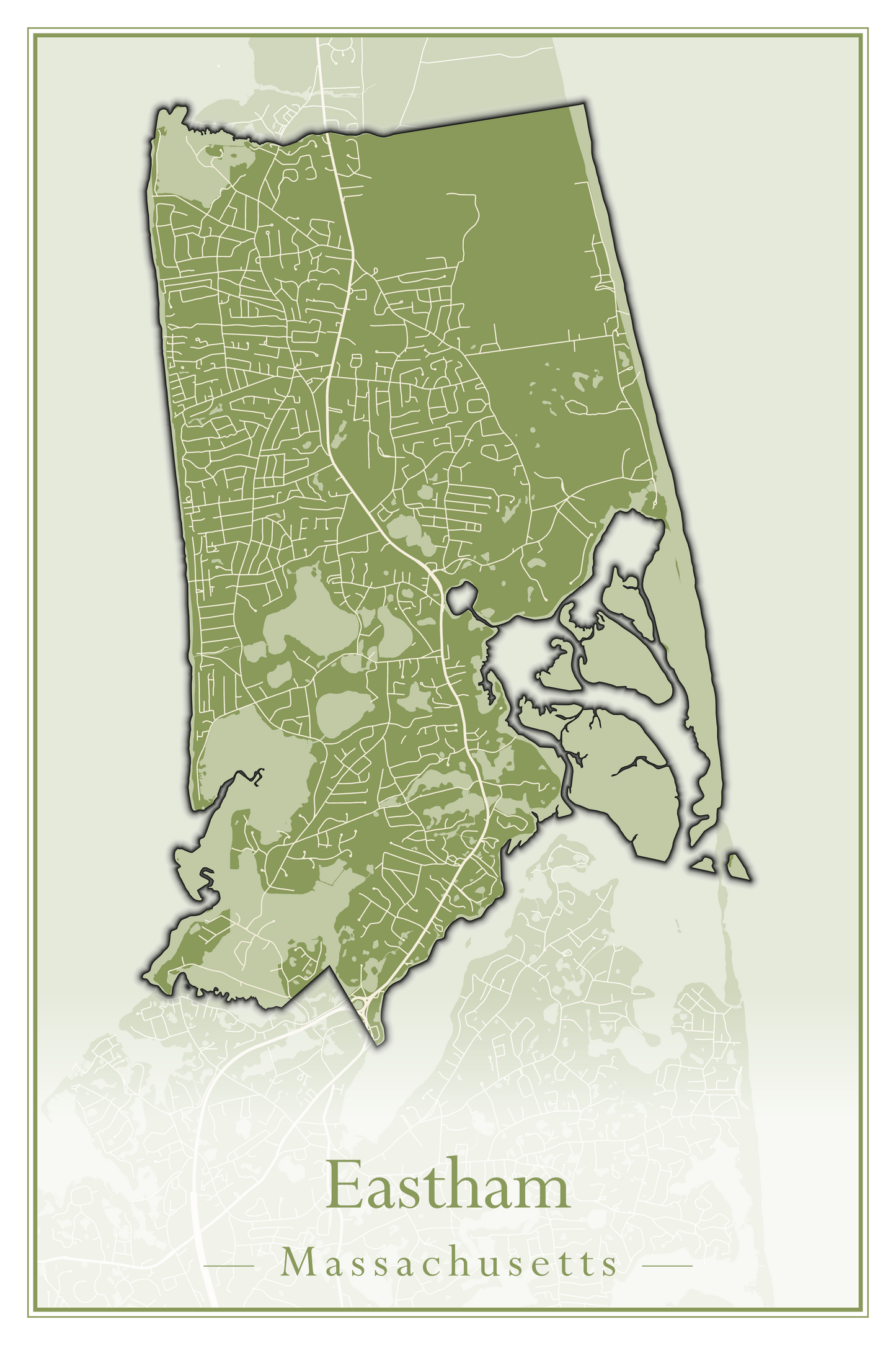 Massachusetts Towns - Street Map (East Brookfield - Easthampton)