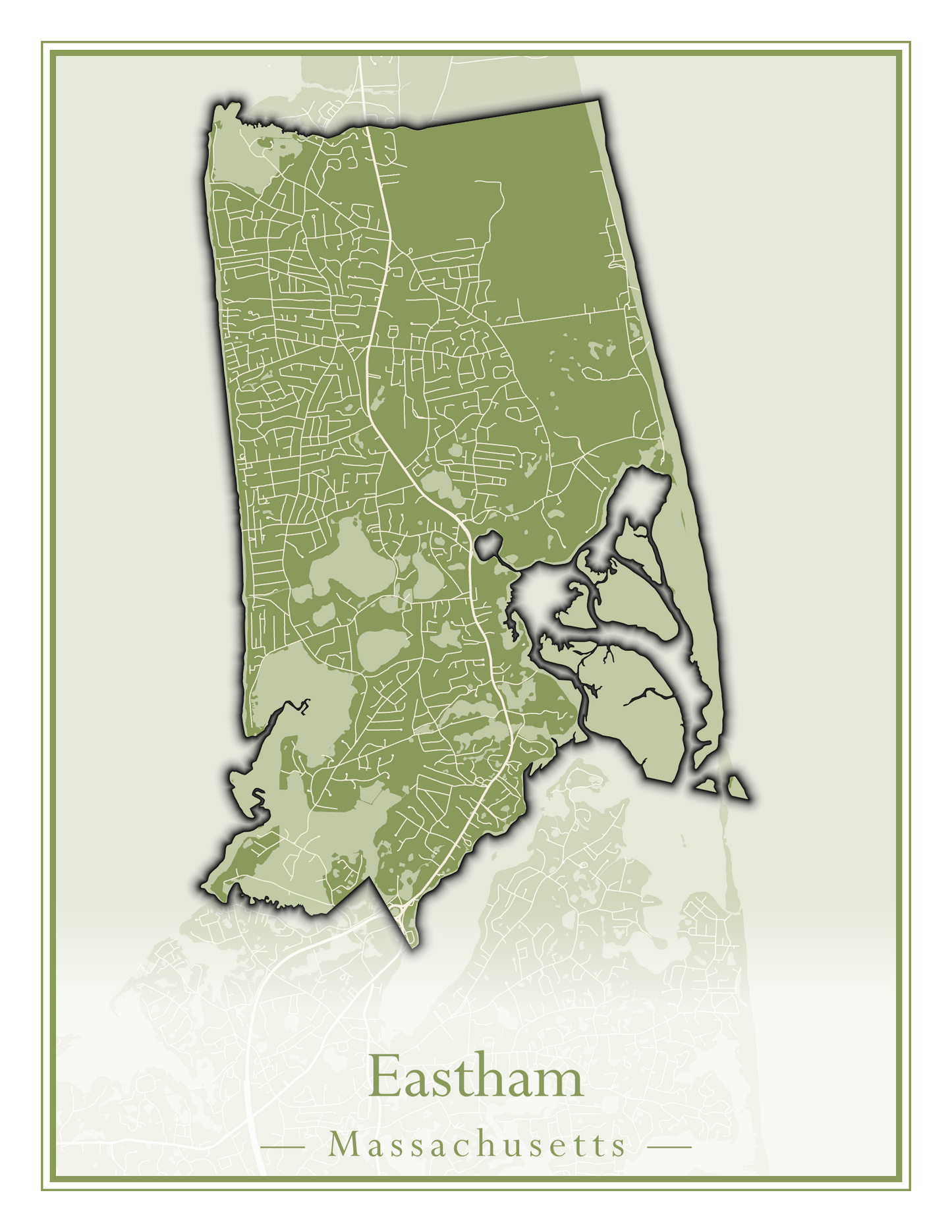 Massachusetts Towns - Street Map (East Brookfield - Easthampton)