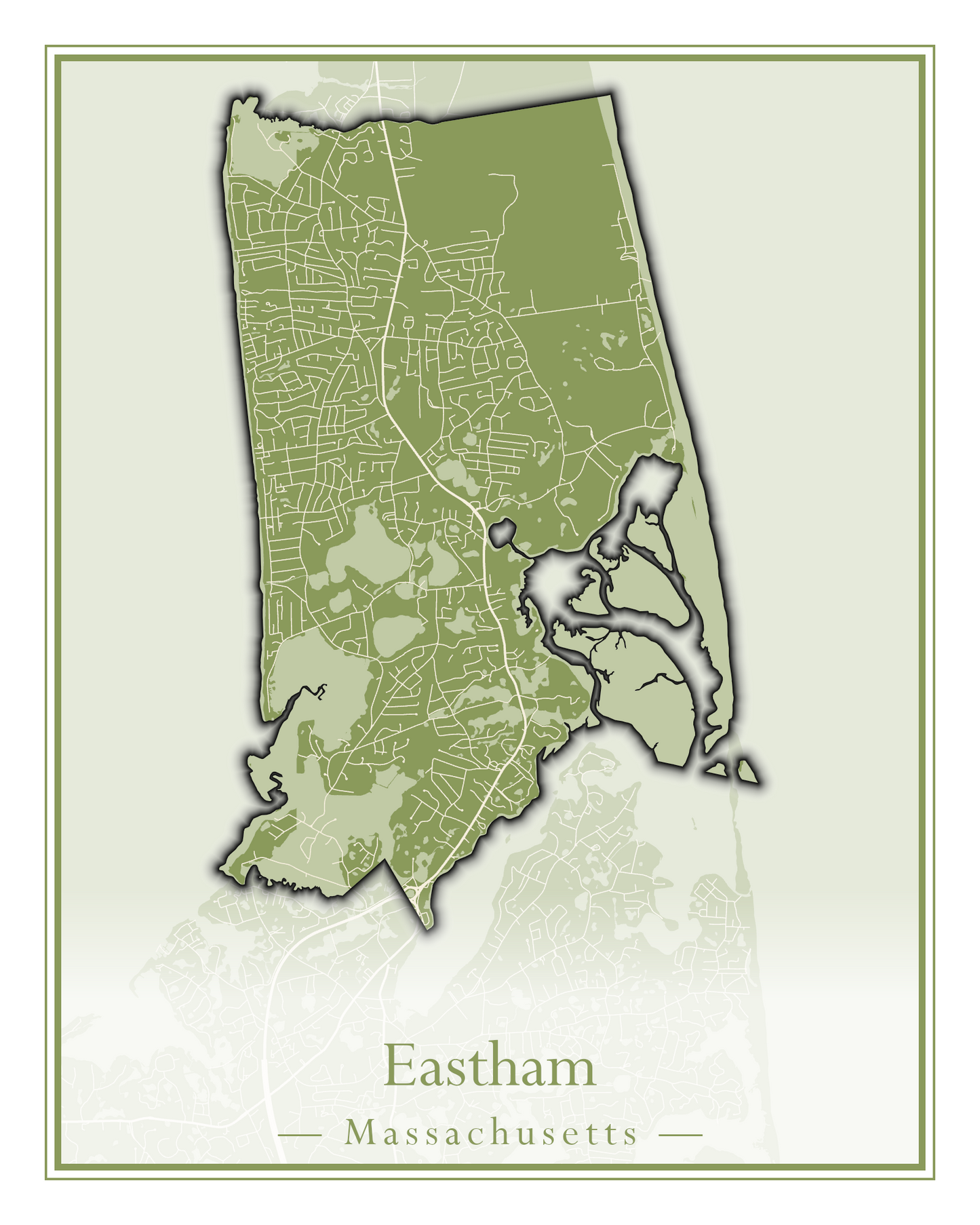 Massachusetts Towns - Street Map (East Brookfield - Easthampton)