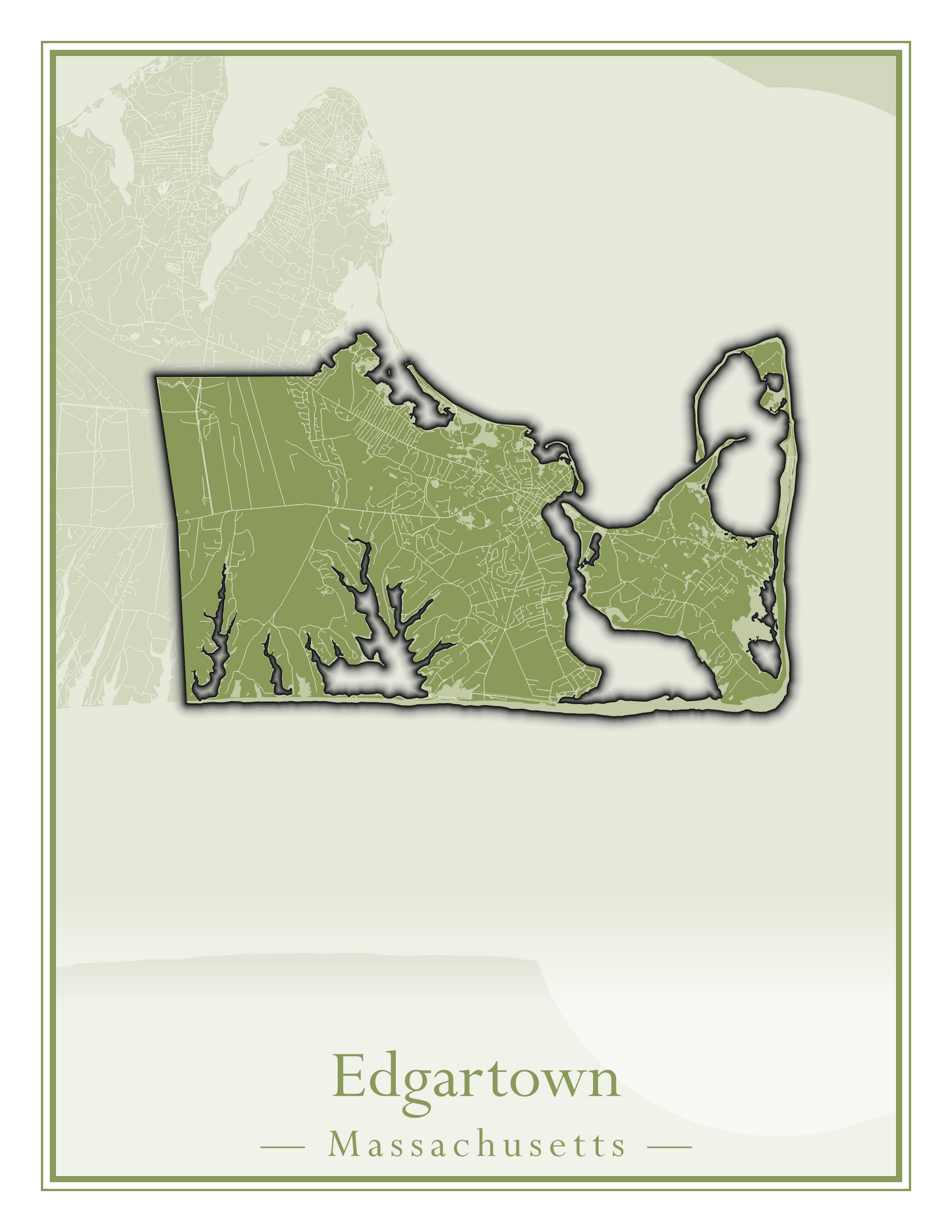 Massachusetts Towns - Street Map (Easton - Erving)