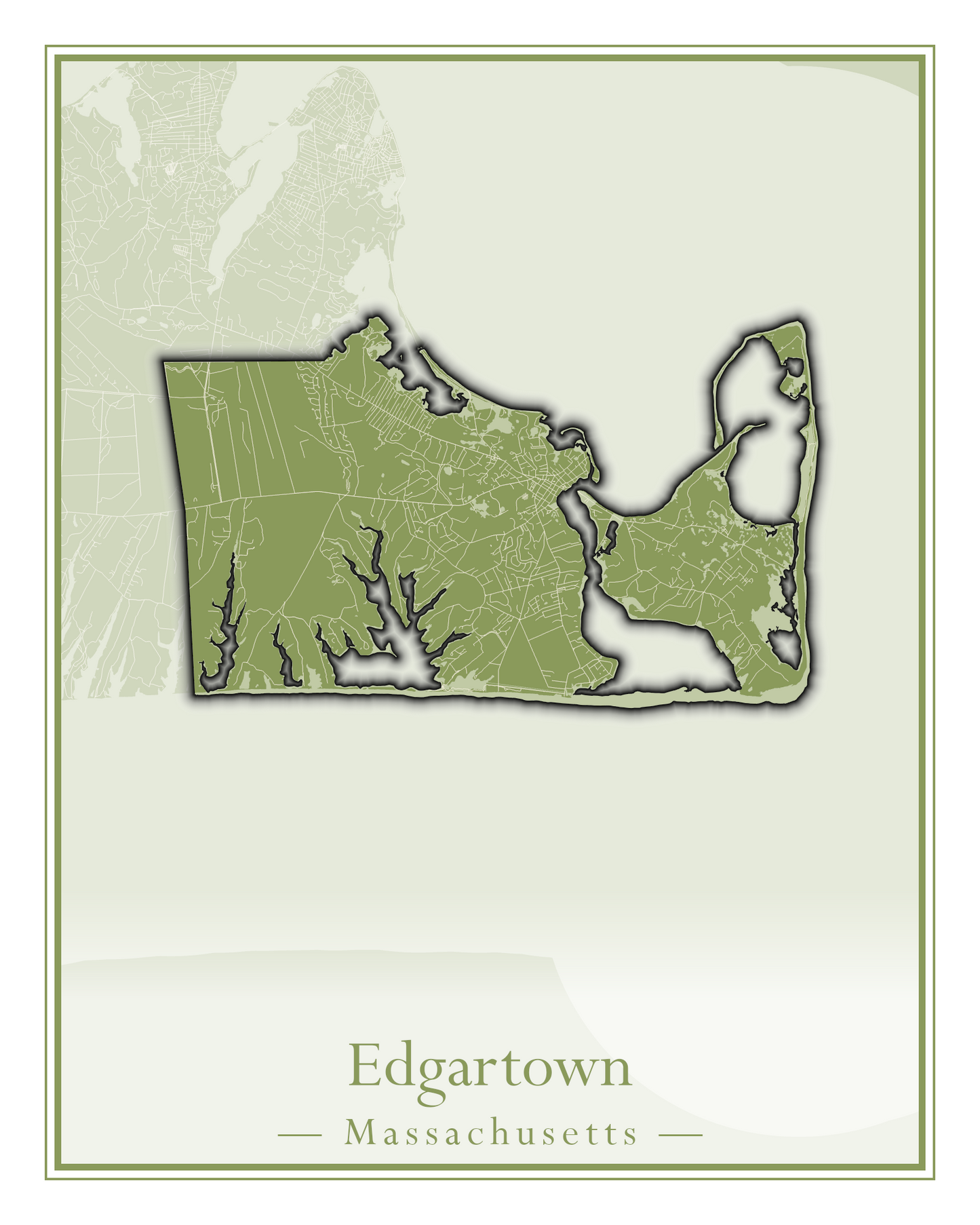 Massachusetts Towns - Street Map (Easton - Erving)