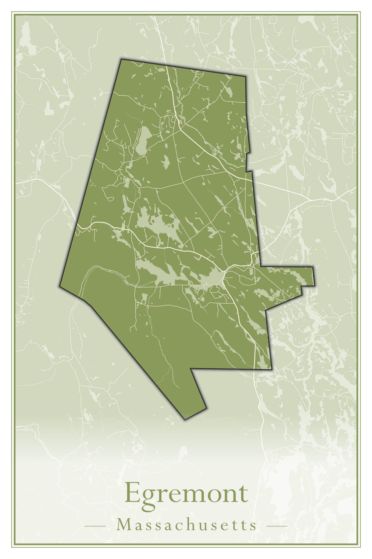 Massachusetts Towns - Street Map (Easton - Erving)