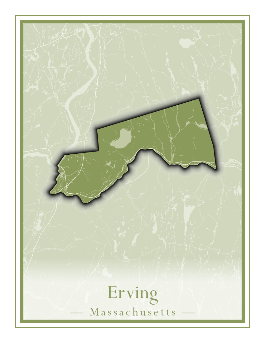 Massachusetts Towns - Street Map (Easton - Erving)