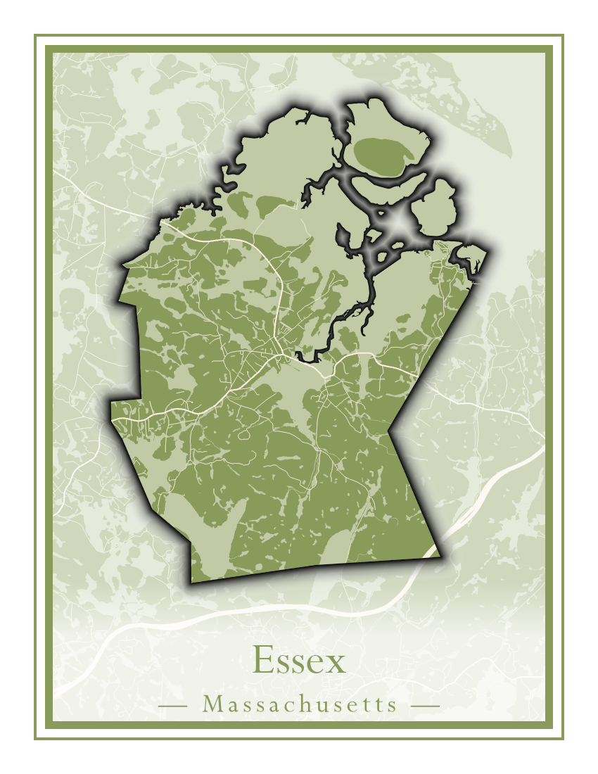 Massachusetts Towns - Street Map (Essex - Fall River)