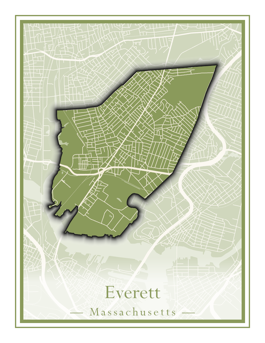 Massachusetts Towns - Street Map (Essex - Fall River)