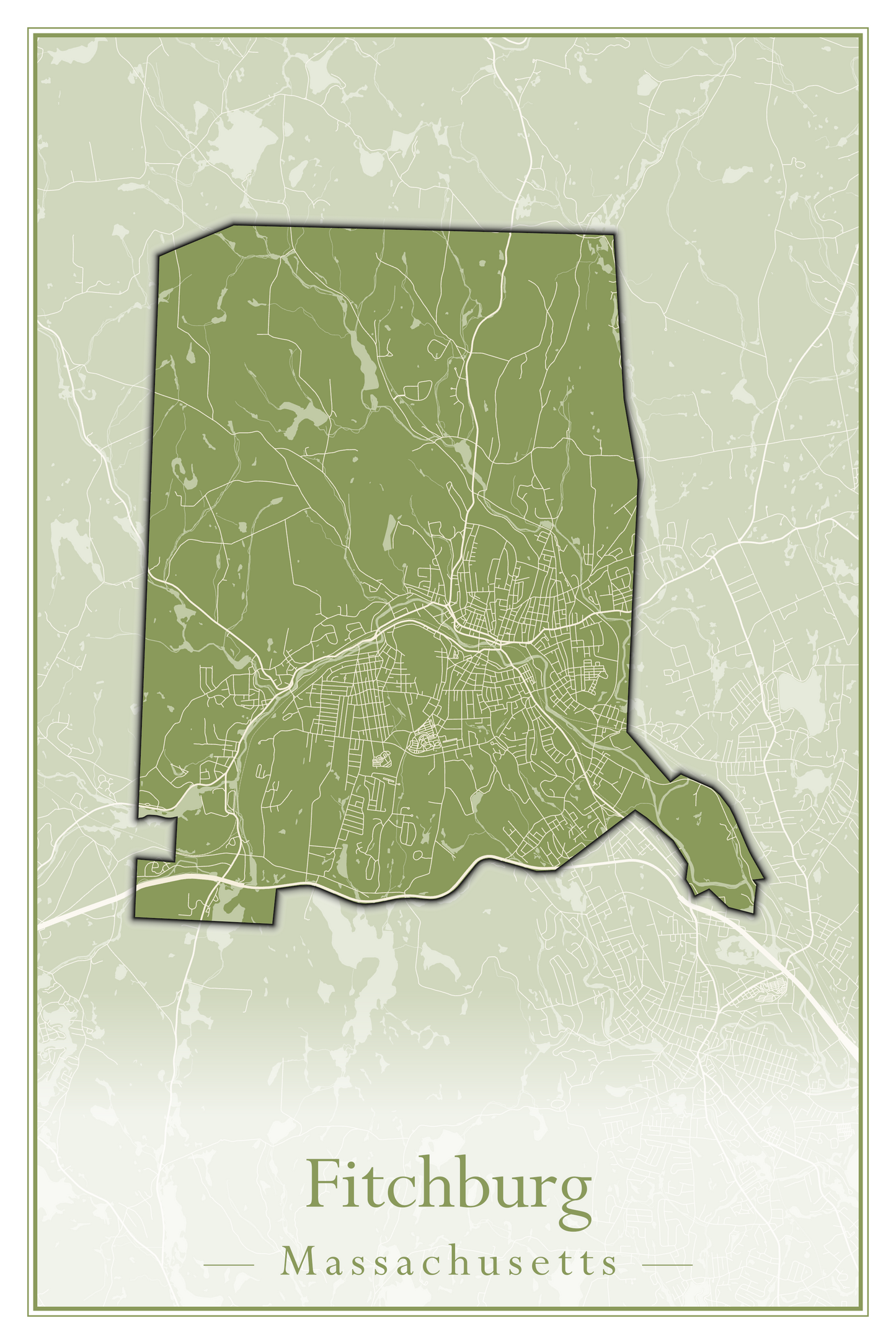 Massachusetts Towns - Street Map (Falmouth - Foxborough)