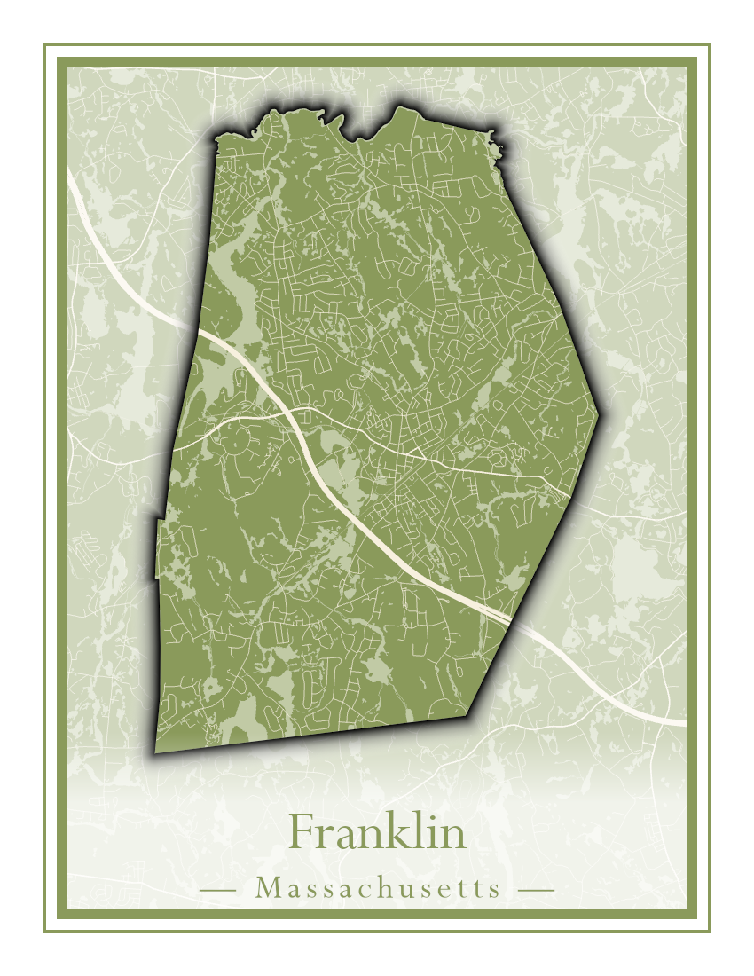 Massachusetts Towns - Street Map (Framingham - Gardner)