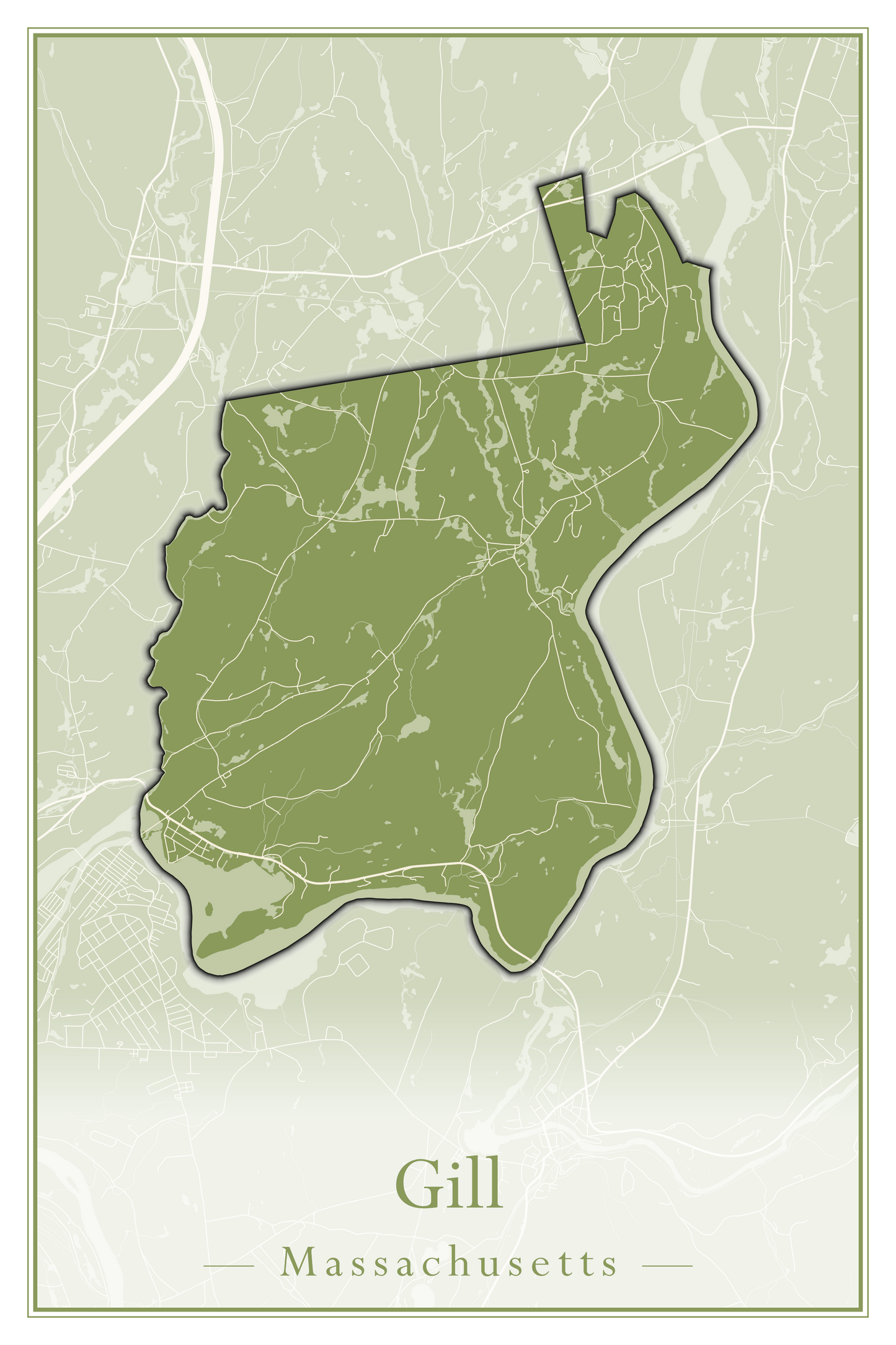 Massachusetts Towns - Street Map (Georgetown - Goshen)