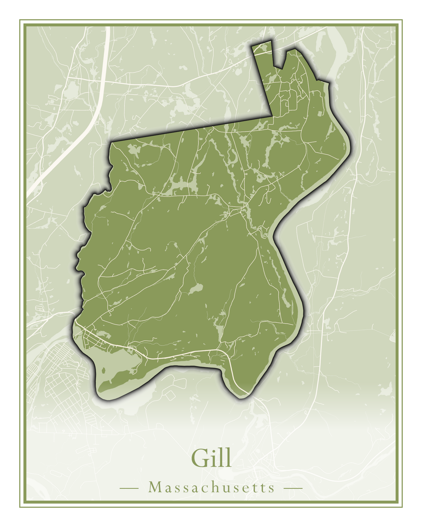 Massachusetts Towns - Street Map (Georgetown - Goshen)