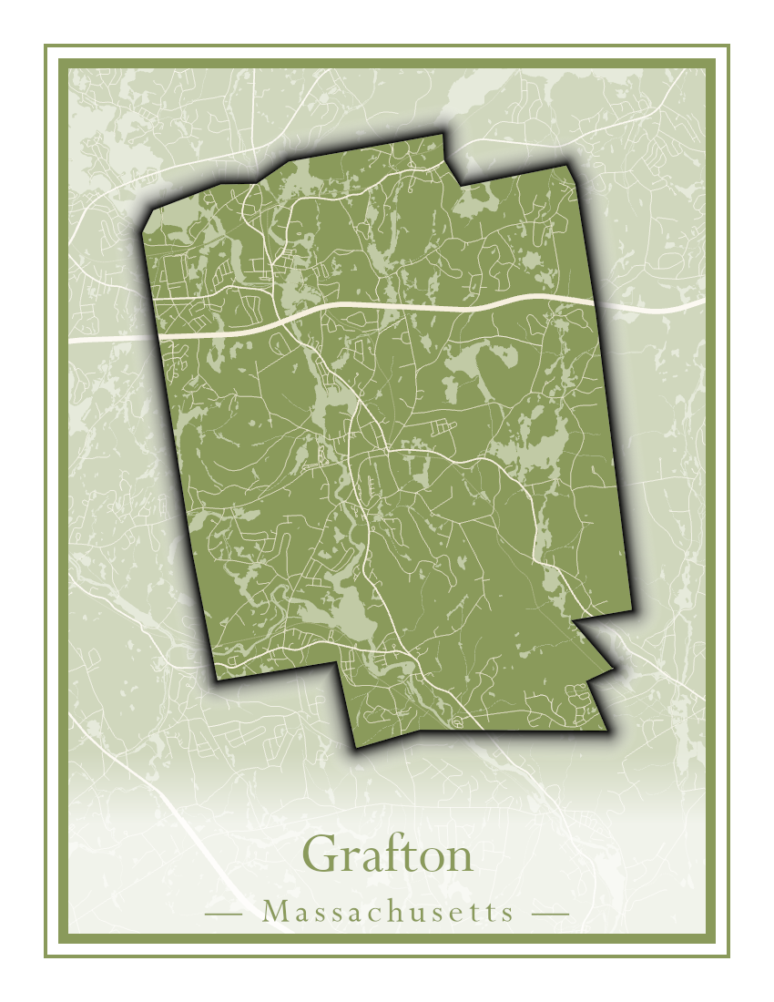 Massachusetts Towns - Street Map (Gosnold - Granville)