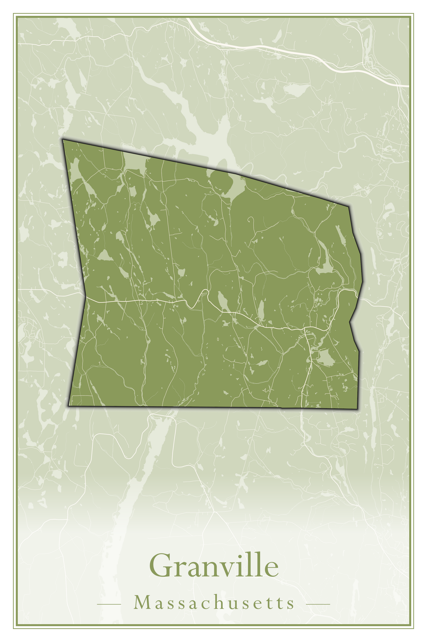 Massachusetts Towns - Street Map (Gosnold - Granville)